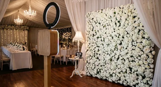 Photo Booth - Selfie Station Photo Booth with Unlimited Prints & Booth Attendant