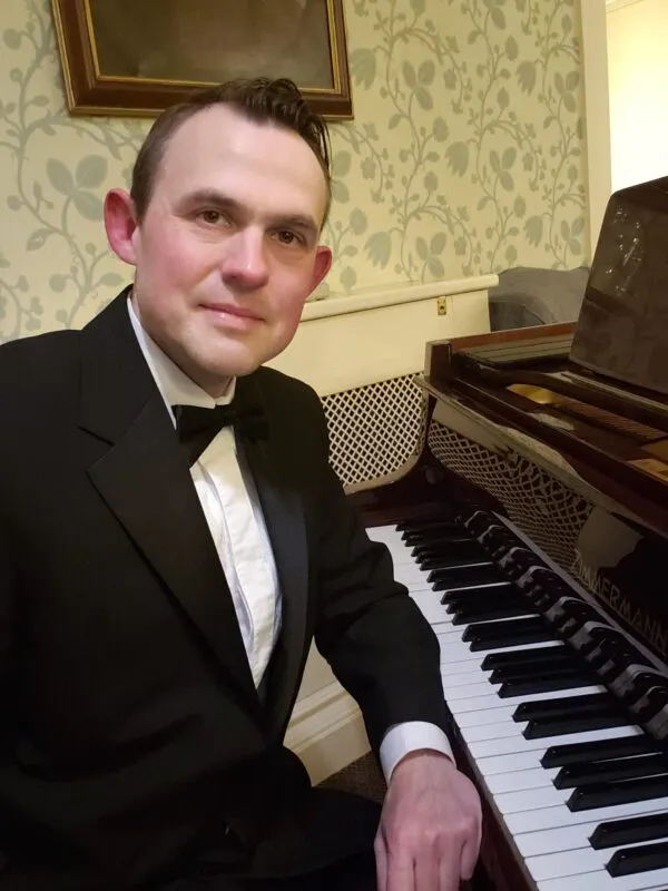 At Piano from Side