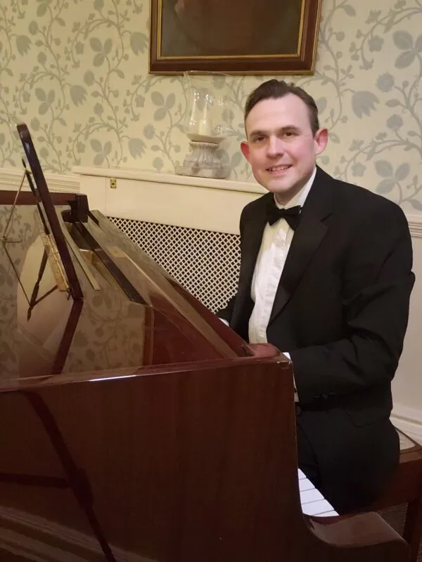 Performing at Piano