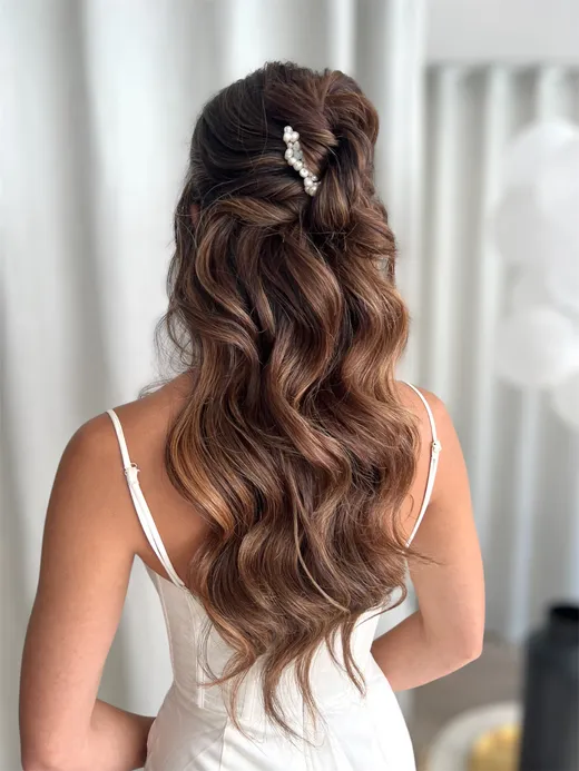 Wedding Hair Styling for Bridal Party, Including Trial for Bride