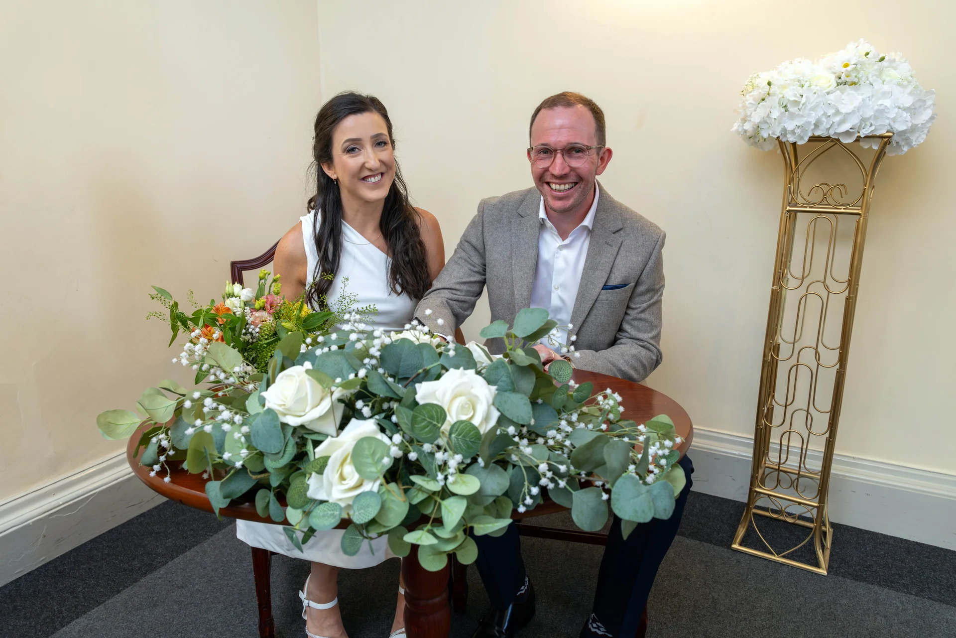 Harriet and Tom  wedding