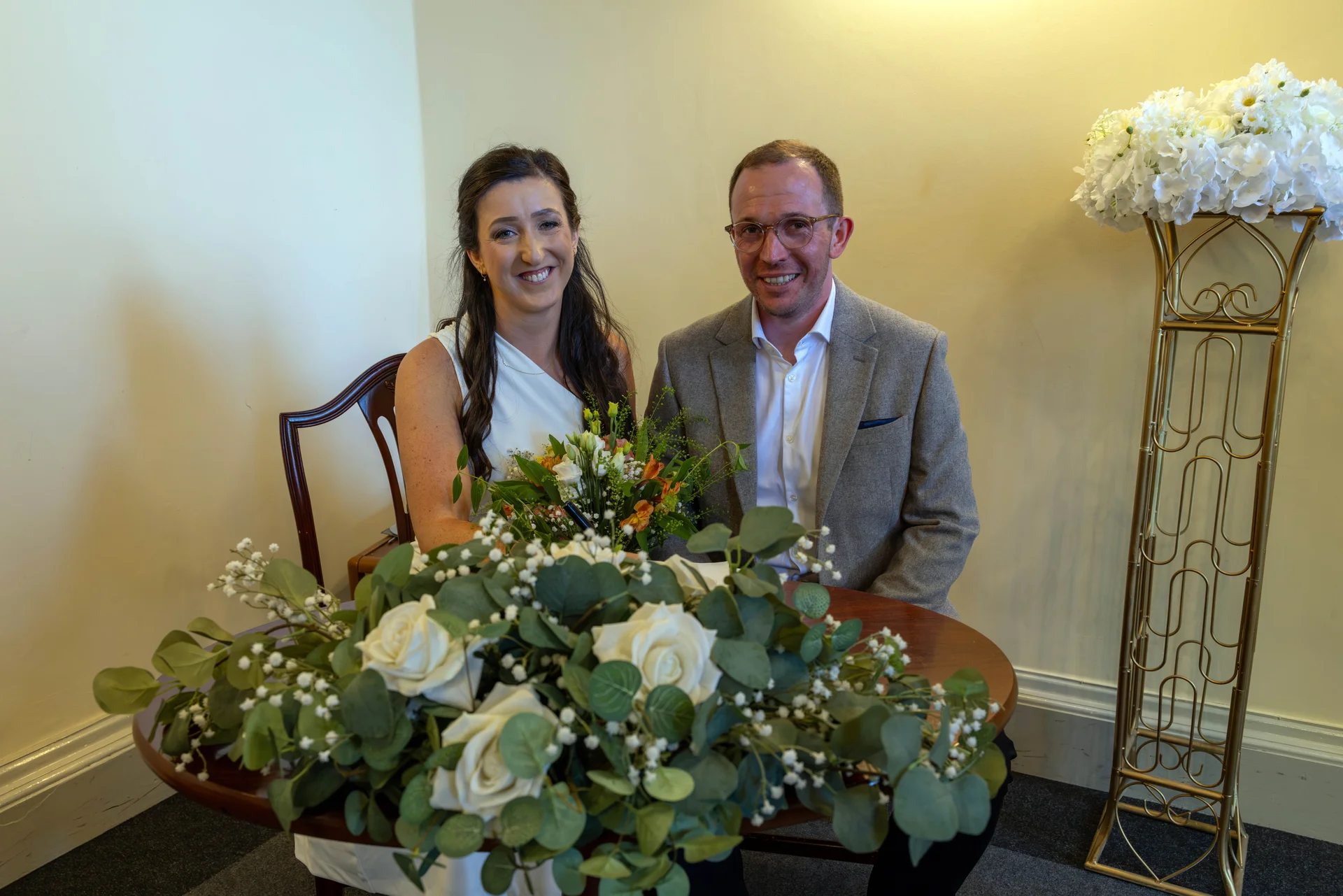 Harriet and Tom  wedding