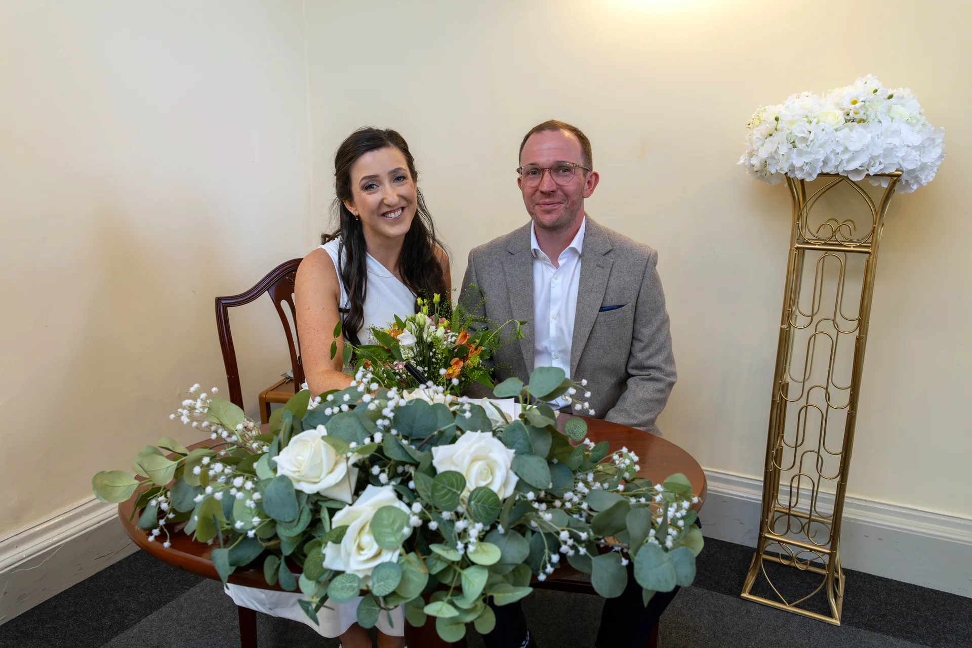 Harriet and Tom  wedding
