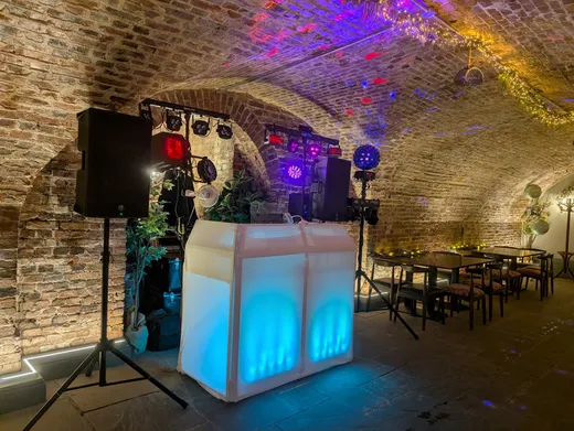 Disco for Evening Wedding Reception with Sound and Lighting