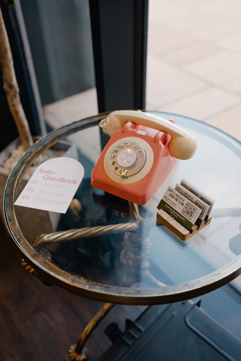 The Peach & Ivory Vintage Audio Guestbook
